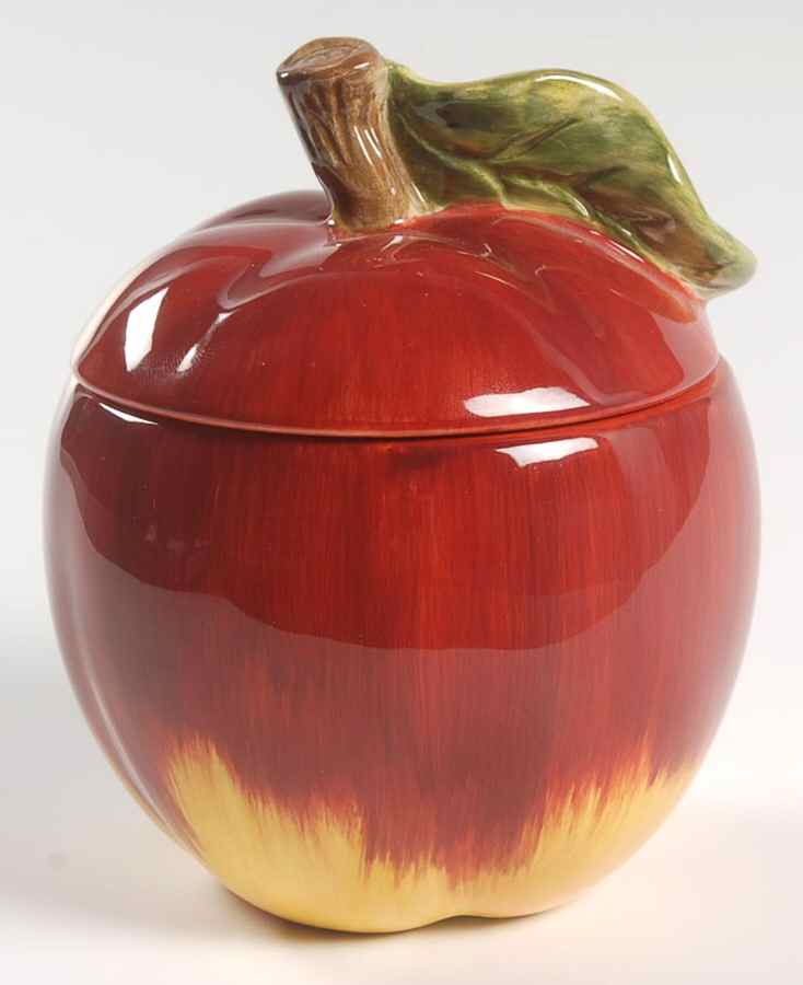 Harlequin Fruit Figural Sugar Bowl & Lid by Tabletops Unlimited-1