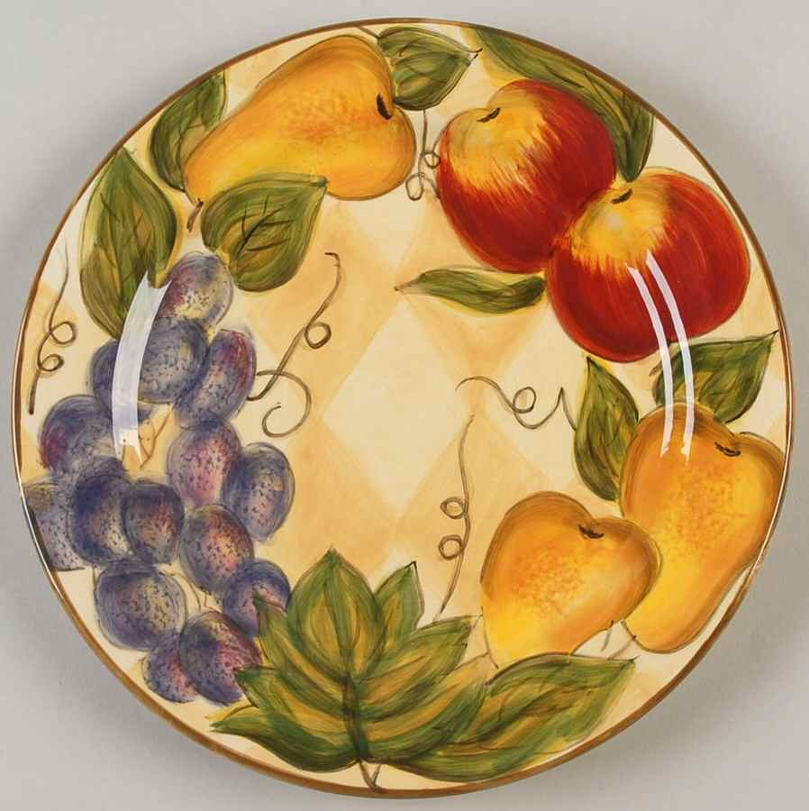 Harlequin Fruit Salad Plate by Tabletops Unlimited-1