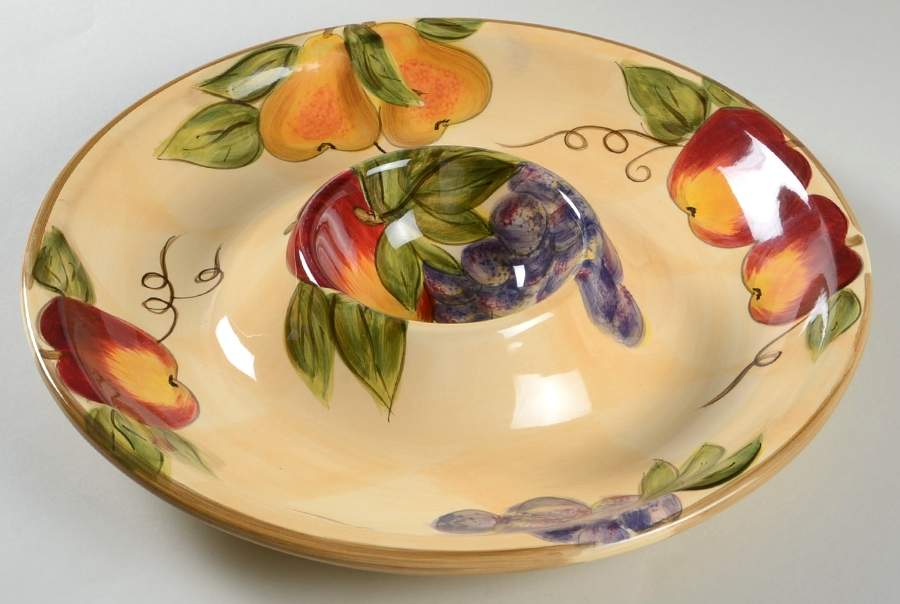 Harlequin Fruit 1 Piece Chip & Dip by Tabletops Unlimited-1