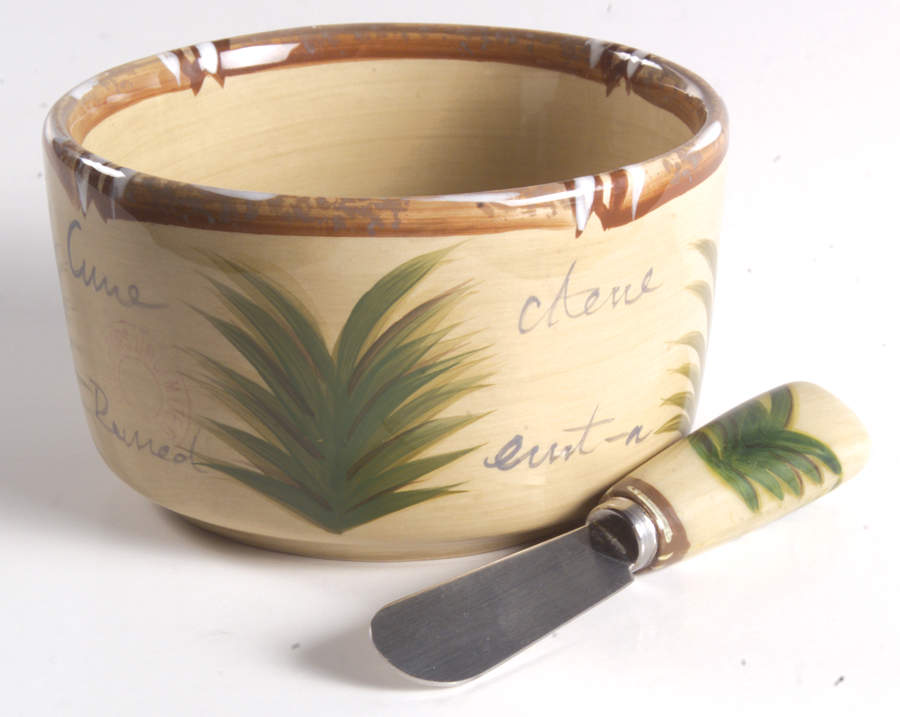 Bora Bora Dip Bowl & Spreader Set by Tabletops Unlimited-1
