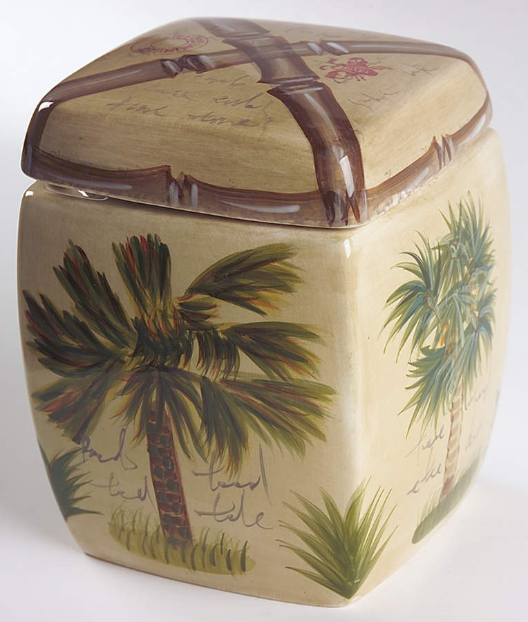 Bora Bora Small Canister & Lid by Tabletops Unlimited-1