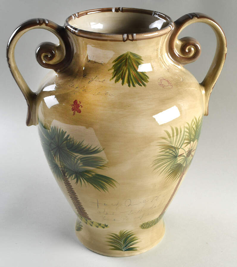 Bora Bora 16" Handled Vase by Tabletops Unlimited-1