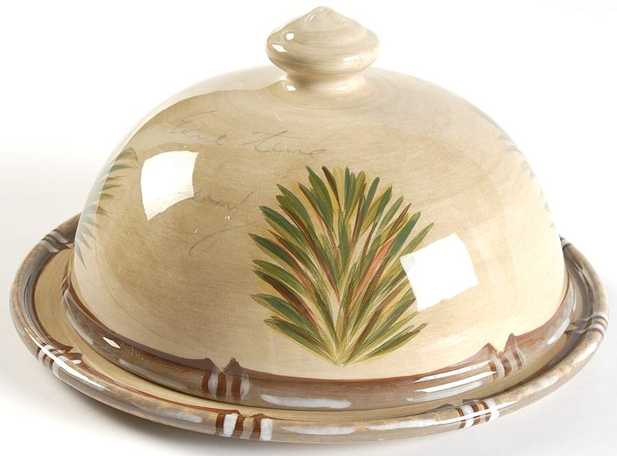 Bora Bora Round Covered Butter by Tabletops Unlimited-1