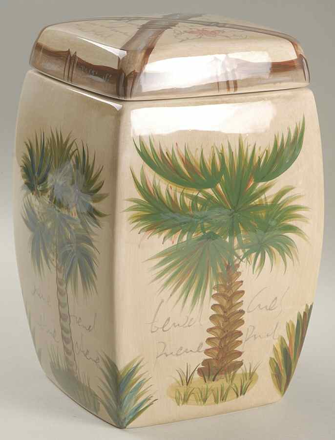 Bora Bora Large Canister & Lid by Tabletops Unlimited-1