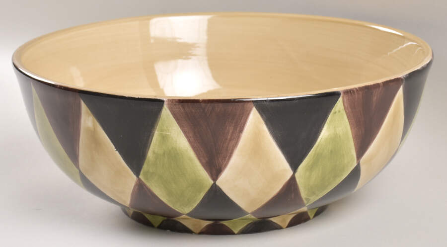 Harlequin Black 11" Large Salad Serving Bowl by Tabletops Unlimited-1