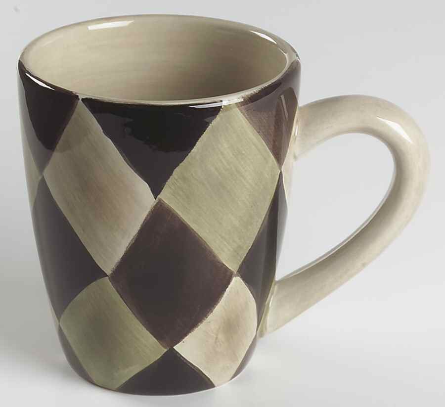Harlequin Black Mug by Tabletops Unlimited-1