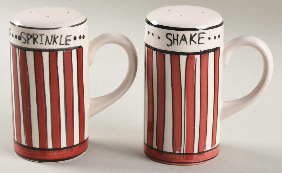 Shake & Sprinkle Salt & Pepper Set by Tabletops Unlimited-1