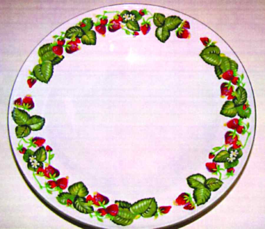 Very Strawberry Dinner Plate by Tabletops Unlimited-1