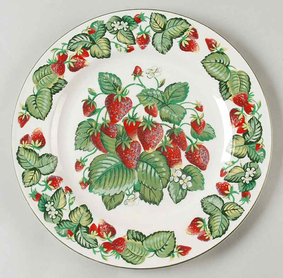 Very Strawberry Dinner Plate by Tabletops Unlimited-1