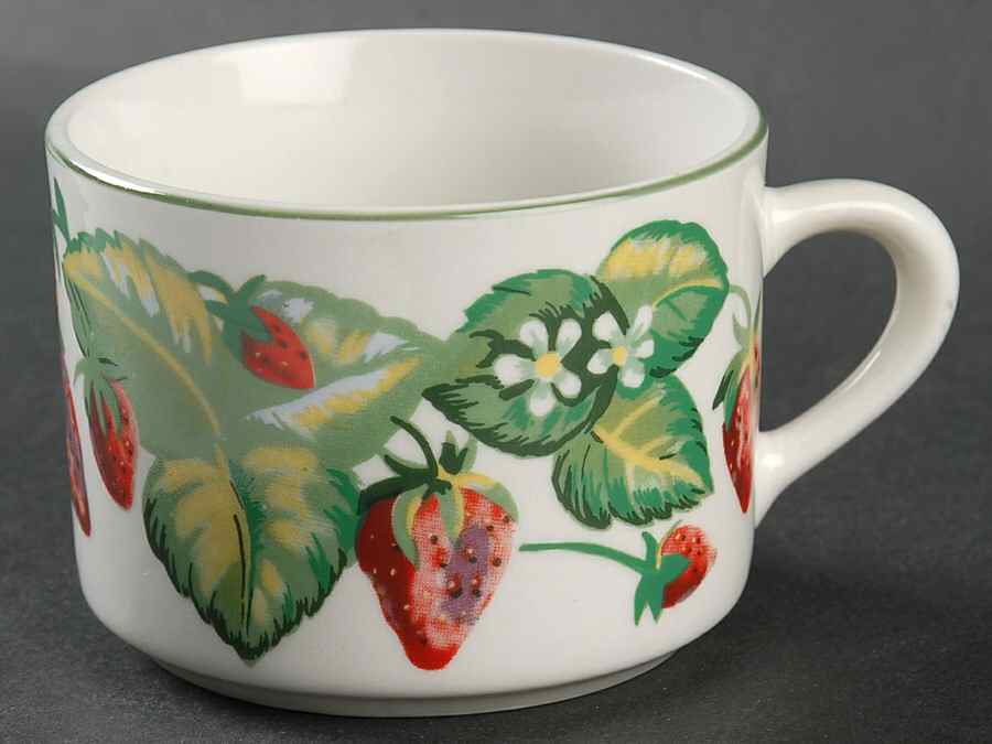 Very Strawberry Flat Cup by Tabletops Unlimited-1