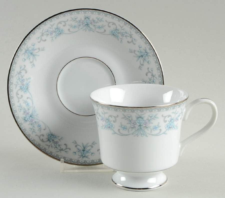 Memories Footed Cup & Saucer Set by Townecraft-1