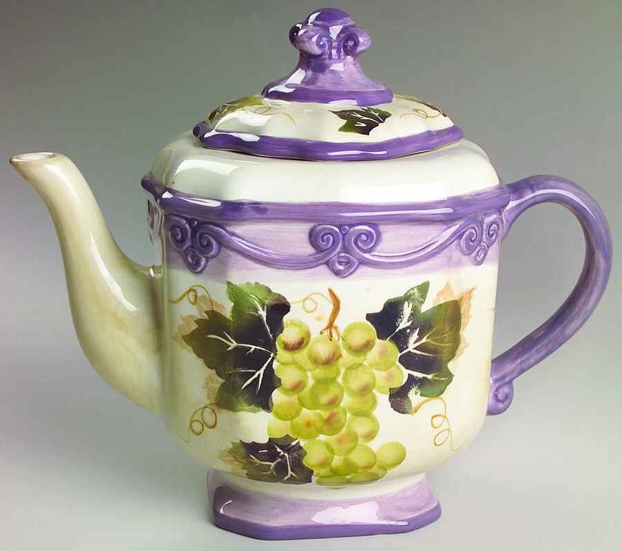 Merlot Teapot & Lid by Tabletops Unlimited-1