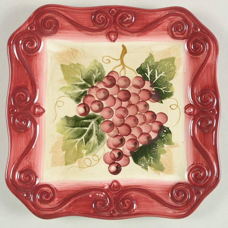 Merlot Square Salad Plate by Tabletops Unlimited-1