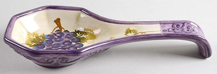 Merlot Spoon Rest/Holder (Holds 1 Spoon) by Tabletops Unlimited-1