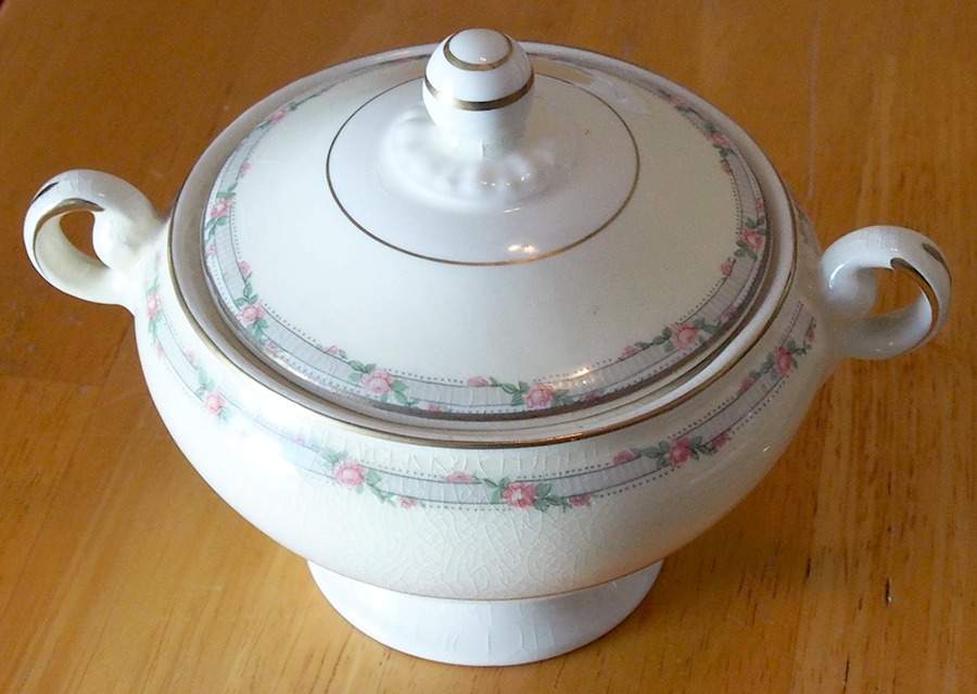 1519 Sugar Bowl & Lid by Taylor, Smith & Taylor (Ts&T)-1
