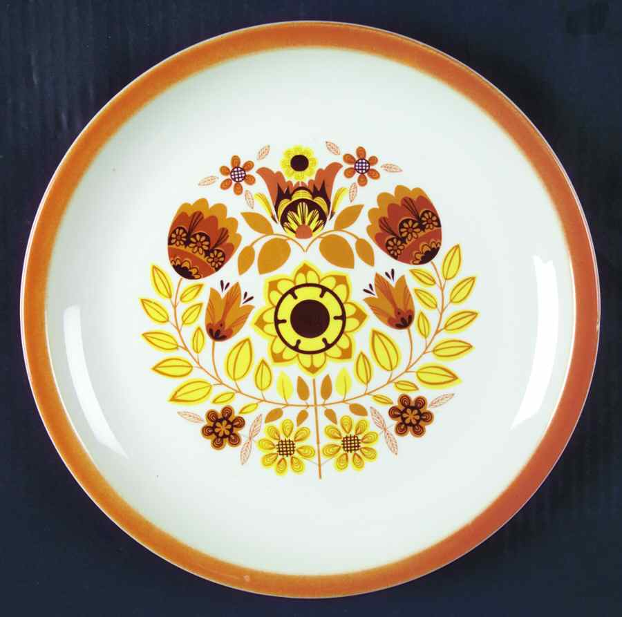 Persimmon Dinner Plate by Taylorton Potteries-1