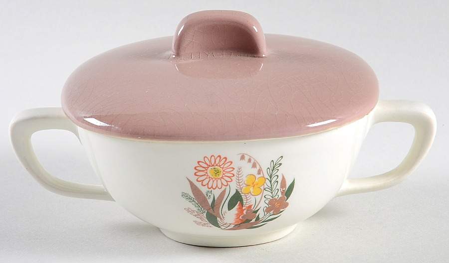 Nassau Sugar Bowl & Lid by Taylor, Smith & Taylor (Ts&T)-1