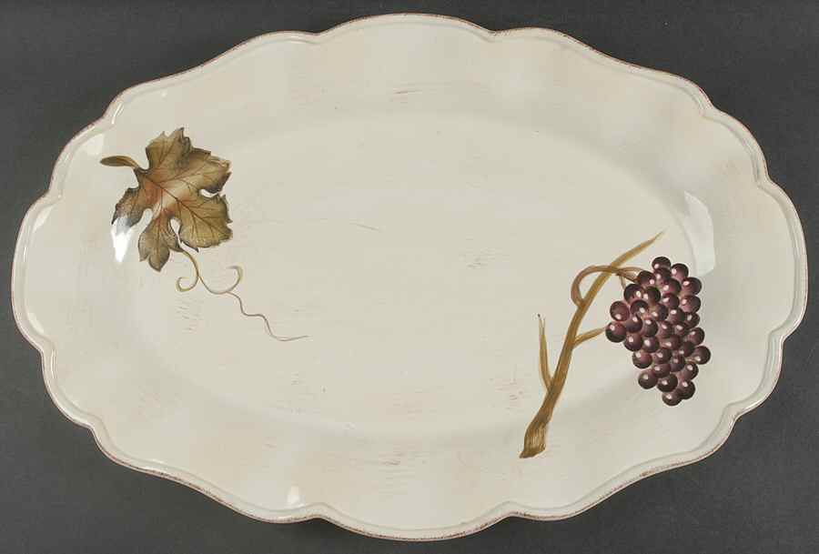 Villa Grande 21" Oval Serving Platter by Tabletops Unlimited-1