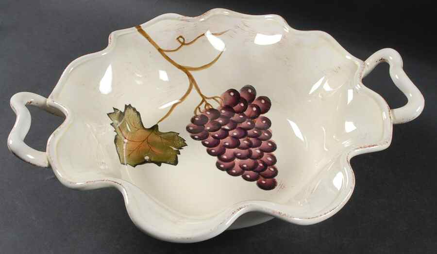 Villa Grande 14" Round Handled Bowl by Tabletops Unlimited-1