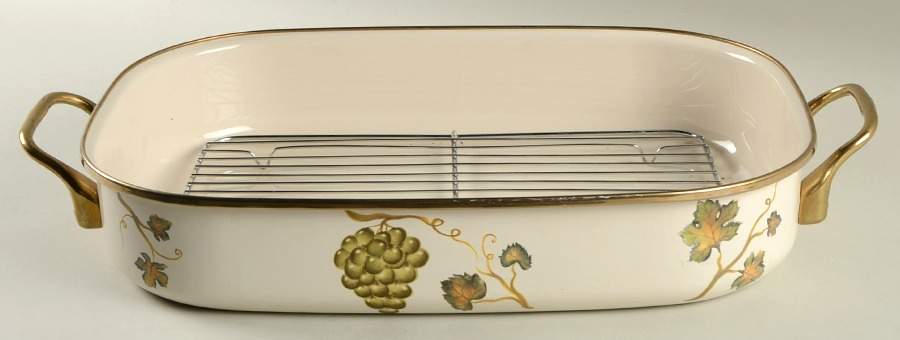 Villa Grande 16" Rectangular Roaster with Rack by Tabletops Unlimited-1