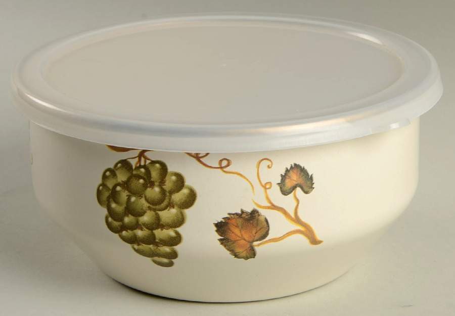 Villa Grande 6" Metal Mixing Bowl & Plastic Lid by Tabletops Unlimited-1