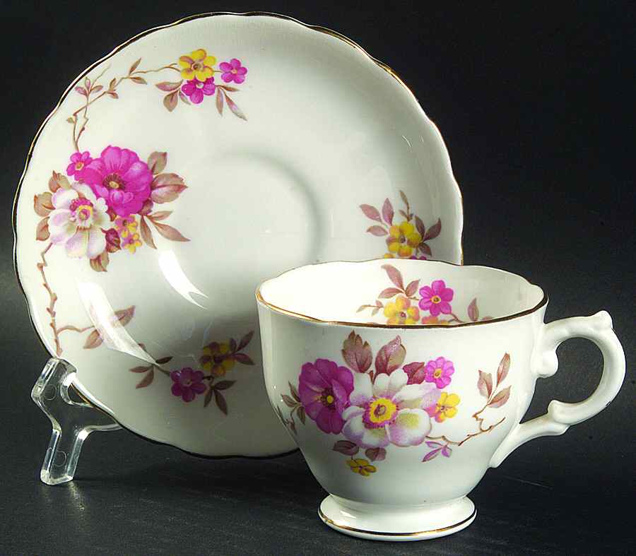 7505 Footed Cup & Saucer Set by Tuscan - Royal Tuscan-1