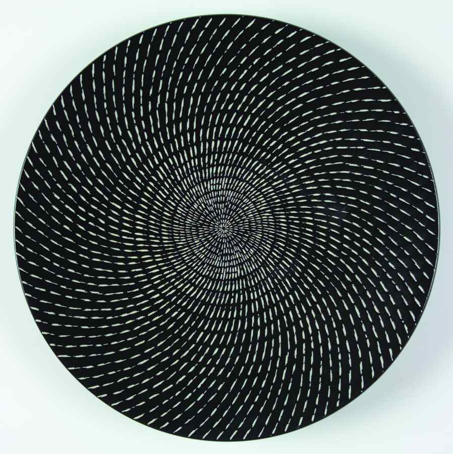 Celestial Coal Dinner Plate by Tabletops Unlimited-1
