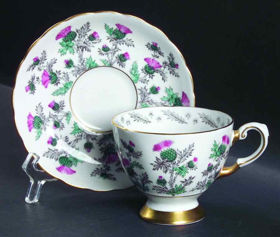 D219 Footed Cup & Saucer Set by Tuscan - Royal Tuscan-1
