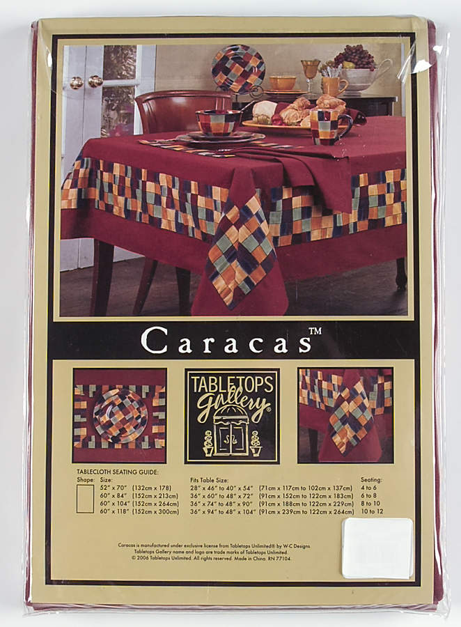 Caracas 60" x 84" Rectangular Tablecloth by Tabletops Unlimited-1