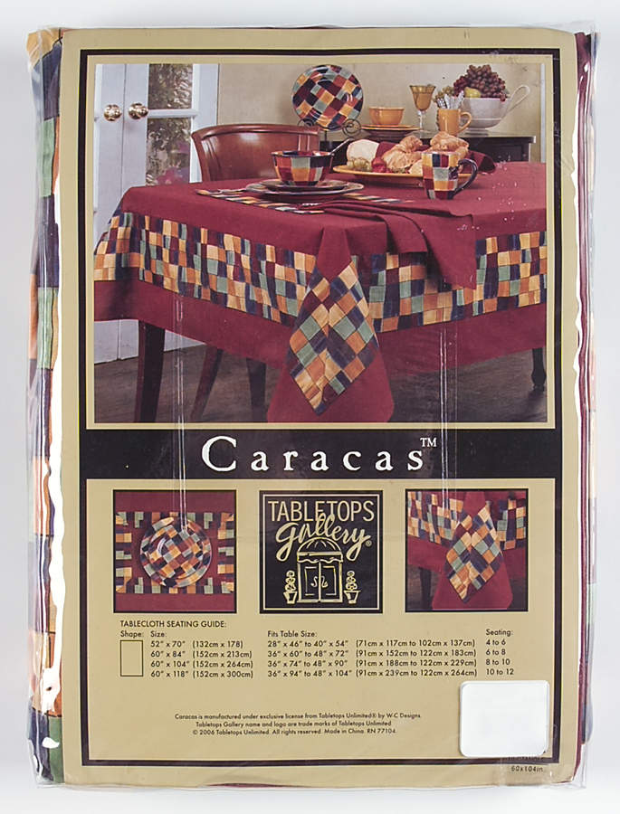 Caracas Rectangular Tablecloth 60" X 104" by Tabletops Unlimited-1