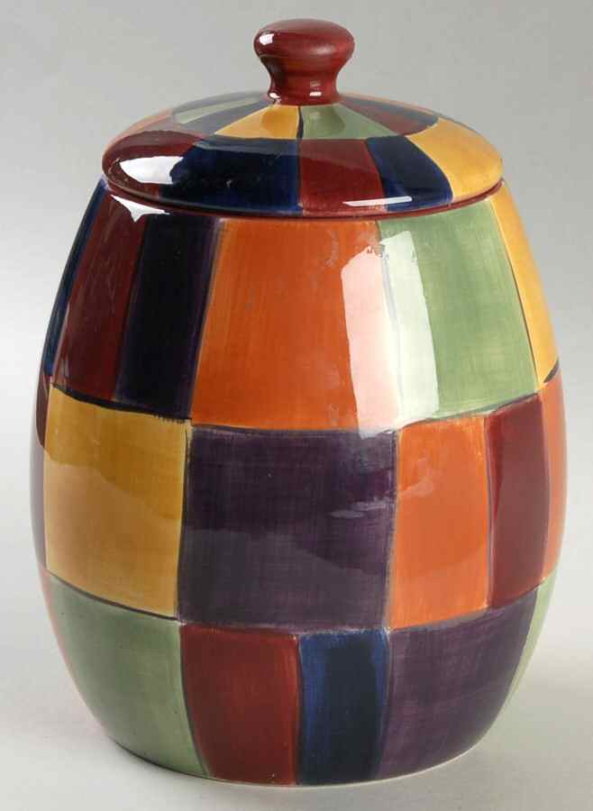 Caracas Large Canister & Lid by Tabletops Unlimited-1