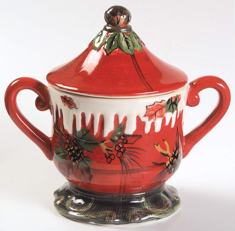 Winter Sugar Bowl & Lid by Tracy Porter-1