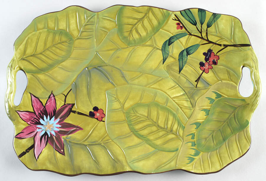 Lotus 18" Rectangular Tray by Tracy Porter-1