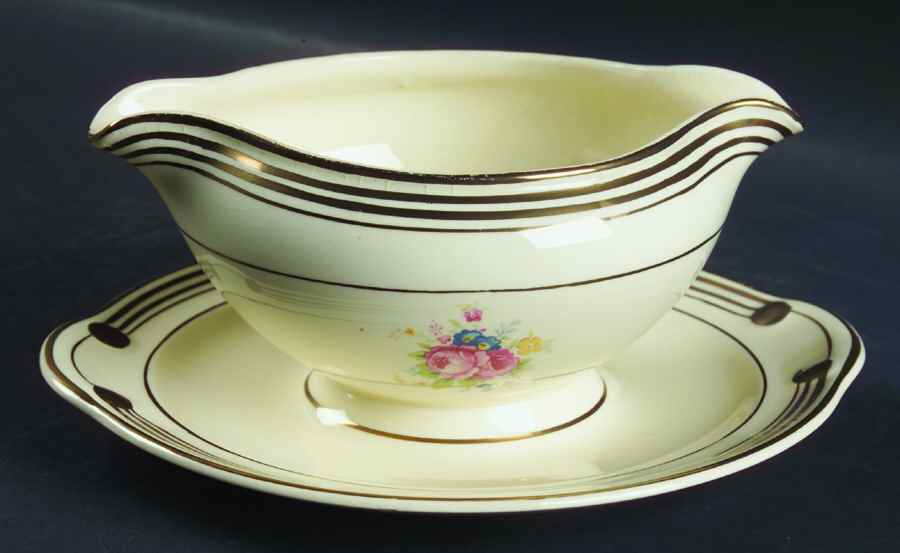 TST694 Gravy Boat with Attached Underplate by Taylor, Smith & Taylor (Ts&T)-1