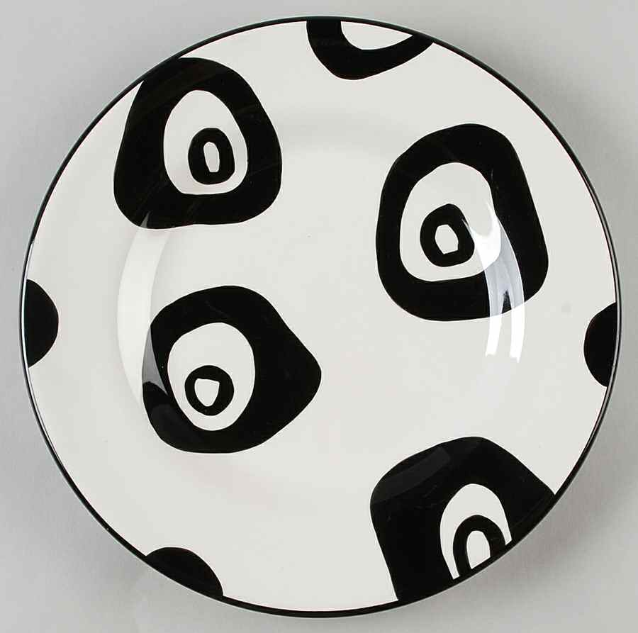 Panda Eyes Dinner Plate by Tabletops Unlimited-1