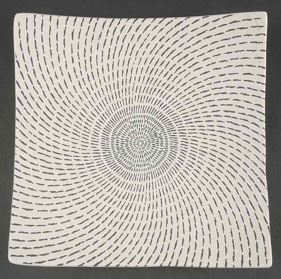 Celestial Ivory Square Dinner Plate by Tabletops Unlimited-1