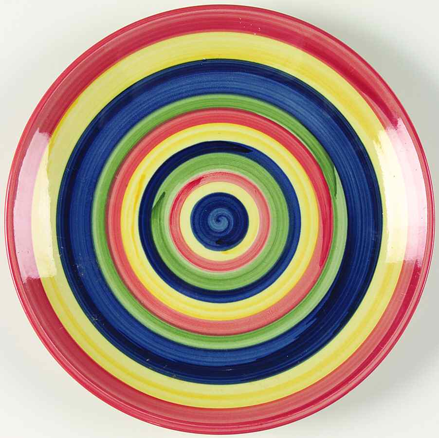 Swirl Multicolor Salad Plate by Tabletops Unlimited-1
