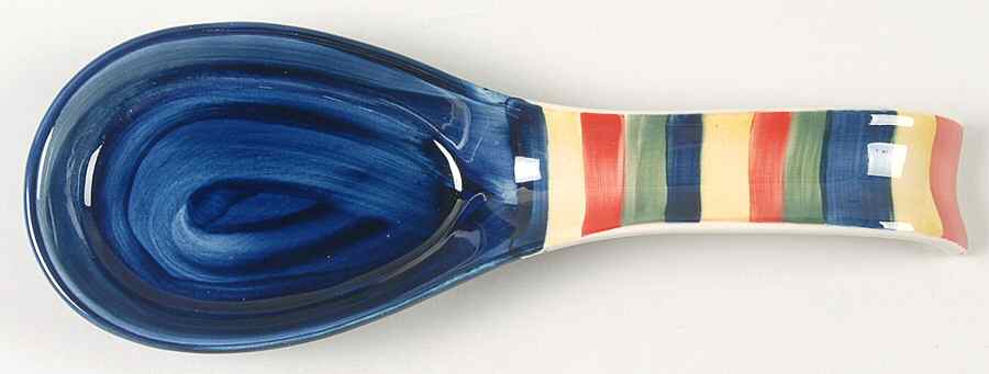 Swirl Multicolor Spoon Rest/Holder (Holds 1 Spoon) by Tabletops Unlimited-1