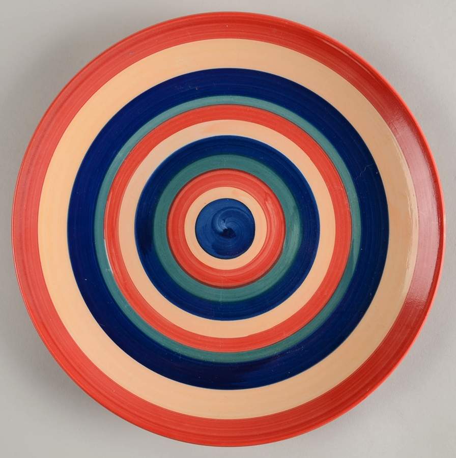 Swirl Multicolor Dinner Plate by Tabletops Unlimited-1
