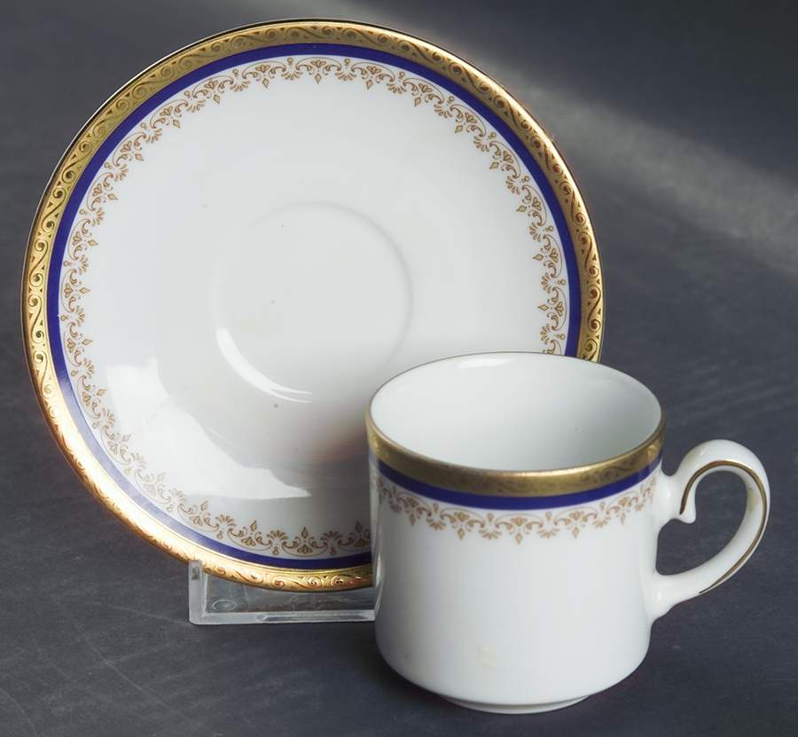 TIR419 Flat Demitasse Cup & Saucer Set by Tirschenreuth-1