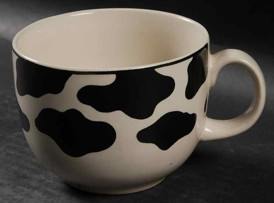 Spotted Cow (Cream) Mug by Tienshan-1
