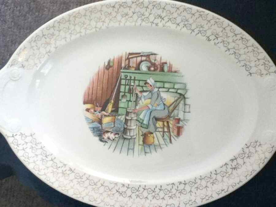 TST857 12" Oval Serving Platter by Taylor, Smith & Taylor (Ts&T)-1
