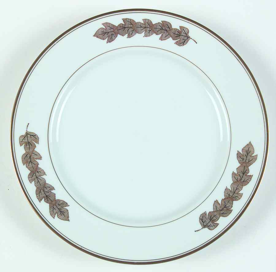 Foglie (Gold) Salad Plate by Taitu-1