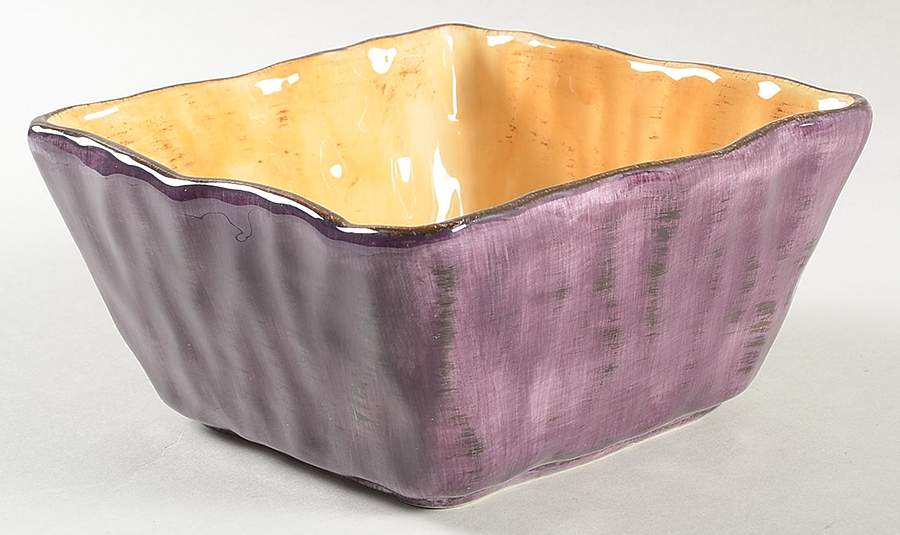 Gisella Lavender Square Soup Bowl by Tabletops Unlimited-1