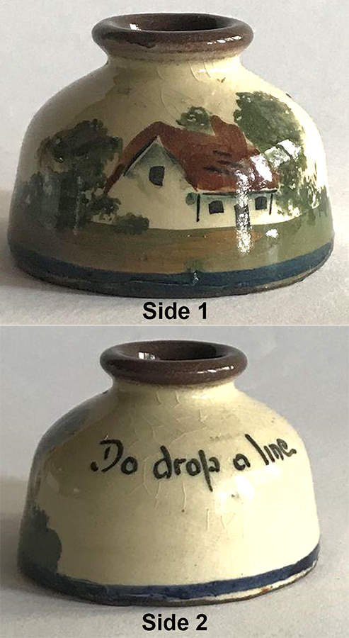 Motto Ware (Cottage) Ink Well by Torquay Pottery-1