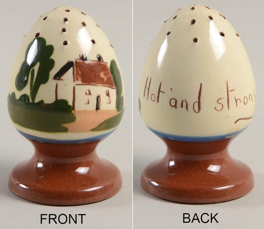 Motto Ware (Cottage) Pepper Shaker by Torquay Pottery-1