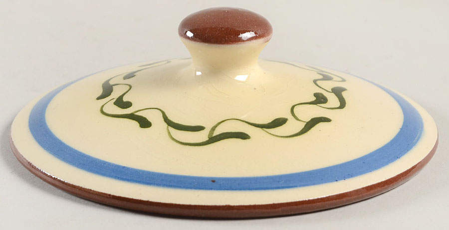 Motto Ware (Cottage) Lid for Biscuit Barrel by Torquay Pottery-1