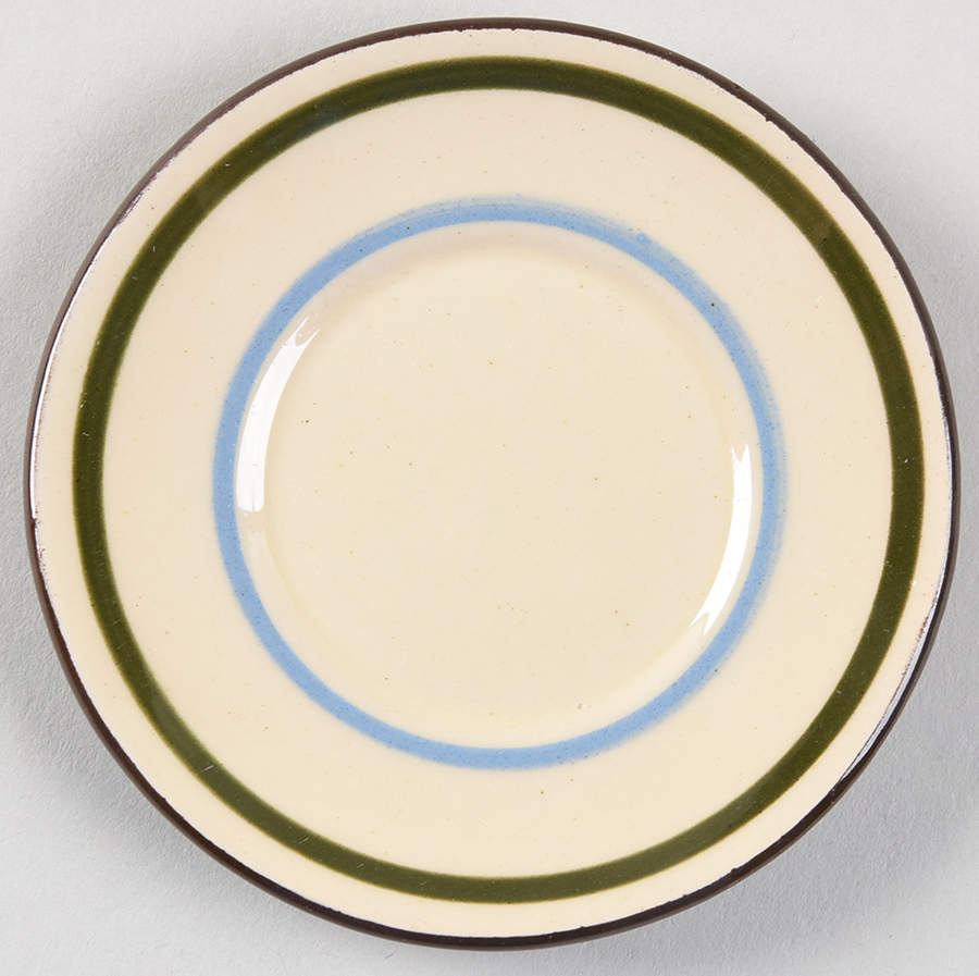Motto Ware (Cottage) Saucer for Flat Cup by Torquay Pottery-1