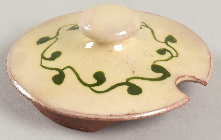 Motto Ware (Cottage) Lid for Jam/Jelly by Torquay Pottery-1
