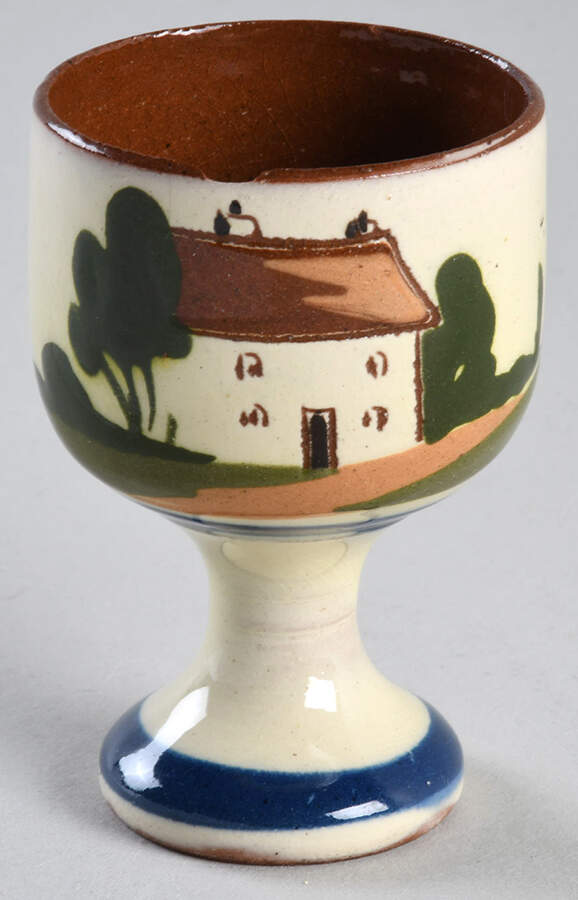 Motto Ware (Cottage) Single Egg Cup by Torquay Pottery-1